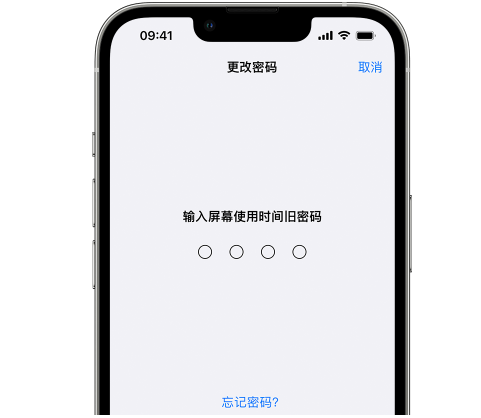 郸城iPhone屏幕维修分享iPhone屏幕使用时间密码忘记了怎么办 