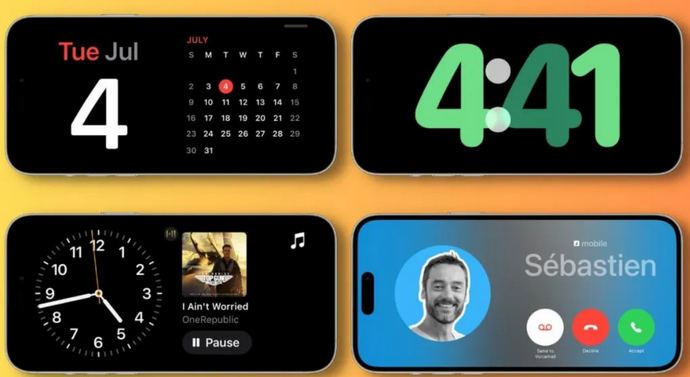 郸城苹果手机维修分享iOS17横屏充电待机显示有什么好处 