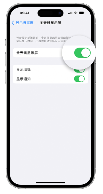 郸城苹果14维修店分享如何自定义 iPhone 14 Pro 常亮显示屏 