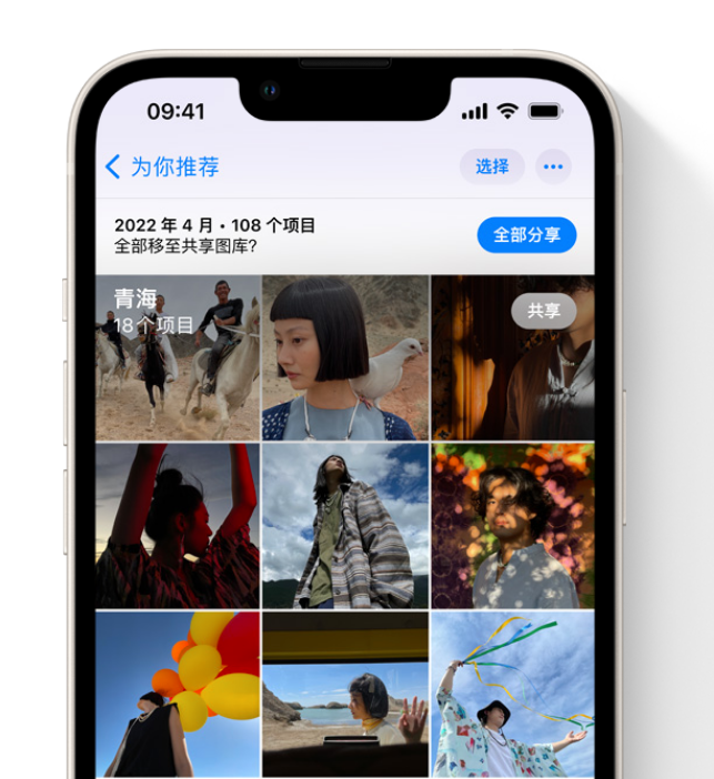 郸城苹果维修网点分享在 iPhone 上使用共享图库 