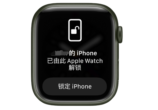 郸城苹果手机维修分享用 AppleWatch 解锁配备面容 ID 的 iPhone方法 