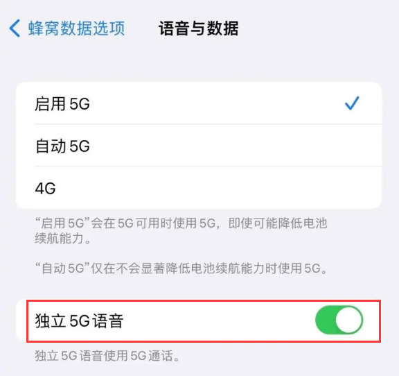 郸城苹果14维修分享iPhone 14 Pro如何开启VoNR 