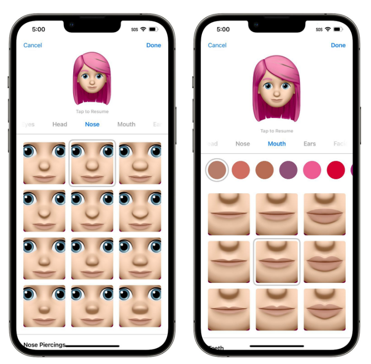 郸城苹果手机维修分享​iOS 16中的拟我表情有了哪些变化和升级 
